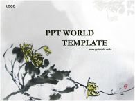 전통 먹 PPT 템플릿 [고급형]동양적인 느낌의 홍보자료2_슬라이드1