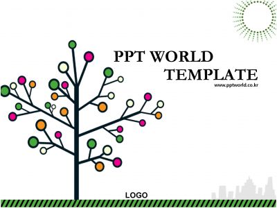 기획서 식물 PPT 템플릿 [애니형]일러스트 나무가 있는 제안서(자동완성형 포함)_슬라이드1