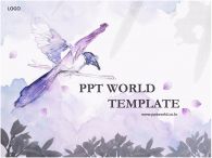 수채화풍 새가있는 템플릿 풍경 PPT 템플릿 [애니형]수채화풍 새가있는 템플릿(자동완성형 포함)_슬라이드1