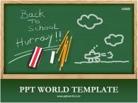 피피티월드 칠판과 연필 PPT 템플릿 [고급형]칠판과 연필_슬라이드1
