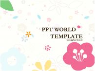 식물 파스텔 PPT 템플릿 [고급형]일러스트 꽃이 있는 템플릿(자동완성형 포함)_슬라이드1