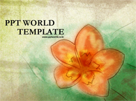 꽃 일러스트 꽃 PPT 템플릿 [고급형]동양적인 꽃 템플릿(자동완성형 포함)_슬라이드1