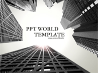 다이어그램 빌딩 PPT 템플릿 회색 빌딩 숲 템플릿_슬라이드1