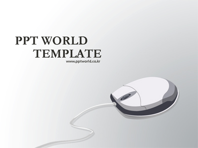 피피티월드 블랙 PPT 템플릿 심플한 마우스 템플릿(자동완성형 포함)_슬라이드1