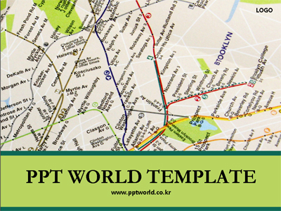 여행과 지도 풍경/여행 PPT 템플릿 [고급형]여행과 지도(자동완성형포함)_슬라이드1