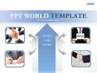 비즈니스맨 단합 PPT 템플릿 비즈니스 사업 계획서(자동완성형 포함 - PNG 제공)_슬라이드1