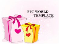 리본 특별한 선물 상자 PPT 템플릿 특별한 선물 상자_슬라이드1