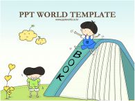 어린이 책과 아이들 템플릿 PPT 템플릿 책과 아이들 템플릿_슬라이드1