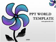 수채화 그라데이션 꽃 템플릿  PPT 템플릿 그라데이션 꽃 템플릿(자동완성형 포함)_슬라이드1