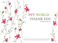 식물 꽃잎 PPT 템플릿 화사한 봄의 향기_슬라이드4