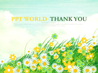 바람 꽃잎 PPT 템플릿 꽃과 하늘 템플릿(자동완성형 포함)_슬라이드26