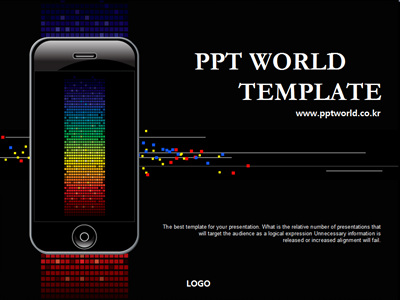 전화 휴대폰 PPT 템플릿 [고급형]21세기와 스마트폰(자동완성형 포함)(메인)