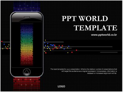 전화 휴대폰 PPT 템플릿 21세기와 스마트폰(자동완성형 포함)_슬라이드1