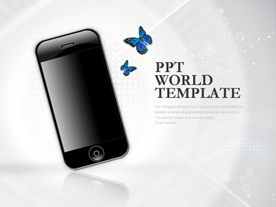 아이폰 갤러시S PPT 템플릿 스마트폰 세상(자동완성형 포함)_슬라이드1
