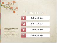 꽃잎 나무 PPT 템플릿 은은한 꽃향기(자동완성형 포함)_슬라이드5