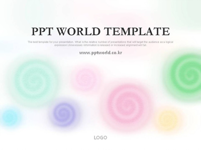  심플  디자인 PPT 템플릿 알록달록 회오리 템플릿(자동완성형 포함)_슬라이드1