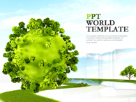 환경 초록 지구 글로벌  PPT 템플릿 초록 지구 글로벌(자동완성형 포함)_슬라이드1