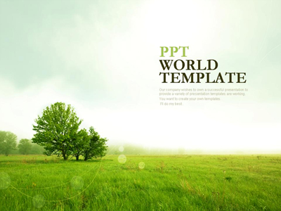 친환경 편안한 자연 속 템플릿 PPT 템플릿 편안한 자연 속 템플릿(자동완성형 포함)