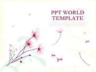 풍경 추석 PPT 템플릿 꽃 날리는 가을풍경 템플릿_슬라이드1