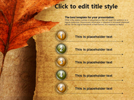 오래된 가을 낙엽 템플릿  PPT 템플릿 가을 낙엽 템플릿(자동완성형 포함)_슬라이드5