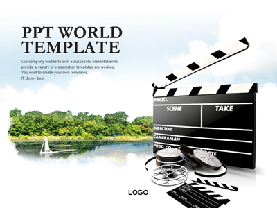 슬레이트 영화 산업 템플릿  PPT 템플릿 [고급형]영화 산업 템플릿(자동완성형 포함)(메인)