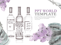 과일주 와인 템플릿  PPT 템플릿 와인 템플릿_슬라이드1