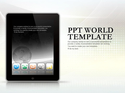 전화기 심플한 아이패드 템플릿  PPT 템플릿 심플한 아이패드 템플릿(자동완성형 포함)_슬라이드1