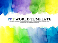 발표 산뜻한 수채화 배경  PPT 템플릿 산뜻한 수채화 배경_슬라이드1
