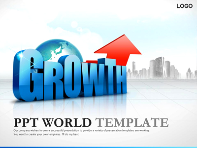 산업 GROWTH PPT 템플릿 경제 성장 템플릿(자동완성형 포함)