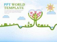 재활용 생명 PPT 템플릿 자연 에너지 템플릿(자동완성형포함)_슬라이드1