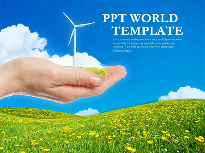 손 그린  PPT 템플릿 자연에너지 템플릿(자동완성형포함)(메인)