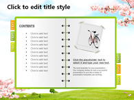 들판 들 PPT 템플릿 봄날의 자전거 여행(자동완성형포함)_슬라이드6