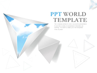 모양 종이접기 PPT 템플릿 심플 도형 템플릿_슬라이드1