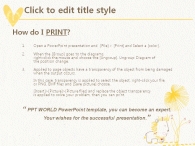 꽃 식물 PPT 템플릿 귀여운 사자 일러스트(자동완성형포함)_슬라이드4