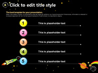 우주공간 달 PPT 템플릿 신나는 우주여행(자동완성형포함)_슬라이드5