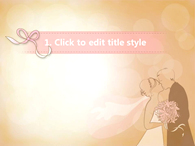 핑크빛 핑크 PPT 템플릿 사랑스러운 웨딩 템플릿_슬라이드3