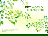 싱그러움 일러스트 PPT 템플릿 초록의 나뭇잎 풍경(자동완성형포함)_슬라이드36