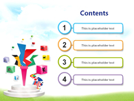 잔디 하늘 PPT 템플릿 올림픽 성화봉 템플릿(자동완성형포함)_슬라이드2