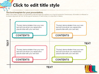 홍수 무지개 PPT 템플릿 귀여운 우산과 장화(자동완성형포함)_슬라이드10