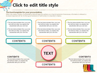 홍수 무지개 PPT 템플릿 귀여운 우산과 장화(자동완성형포함)_슬라이드12
