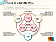 홍수 무지개 PPT 템플릿 귀여운 우산과 장화(자동완성형포함)_슬라이드18