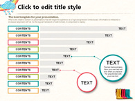 홍수 무지개 PPT 템플릿 귀여운 우산과 장화(자동완성형포함)_슬라이드27