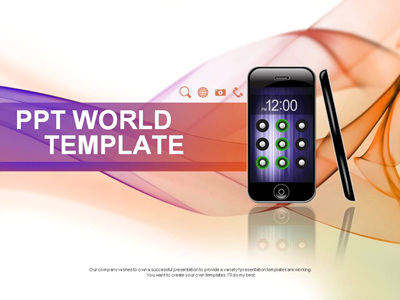 기업 마케팅 PPT 템플릿 스마트폰 프로모션 템플릿(자동완성형포함)