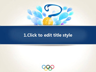 양궁 화합 PPT 템플릿 올림픽 금메달의 영광_슬라이드3
