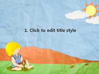 아동 귀여운 PPT 템플릿 꽃을 심는 어린이 템플릿(자동완성형포함)_슬라이드3