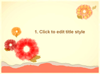 물감 일러스트 PPT 템플릿 가을 꽃 템플릿(자동완성형포함)_슬라이드3