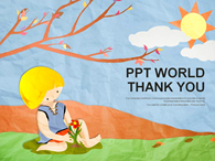 아동 귀여운 PPT 템플릿 꽃을 심는 어린이 템플릿_슬라이드4