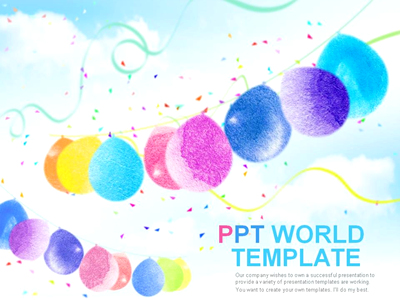 학습 심플 PPT 템플릿 즐거운 축제(자동완성형포함)
