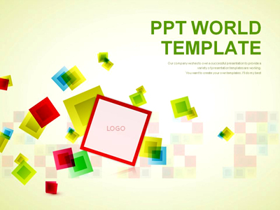 정사각형 사각형 PPT 템플릿 심플 도형 그래픽 템플릿(메인)