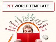 눈금 화살표 PPT 템플릿 재밌는 영어 단어공부(자동완성형포함)_슬라이드1